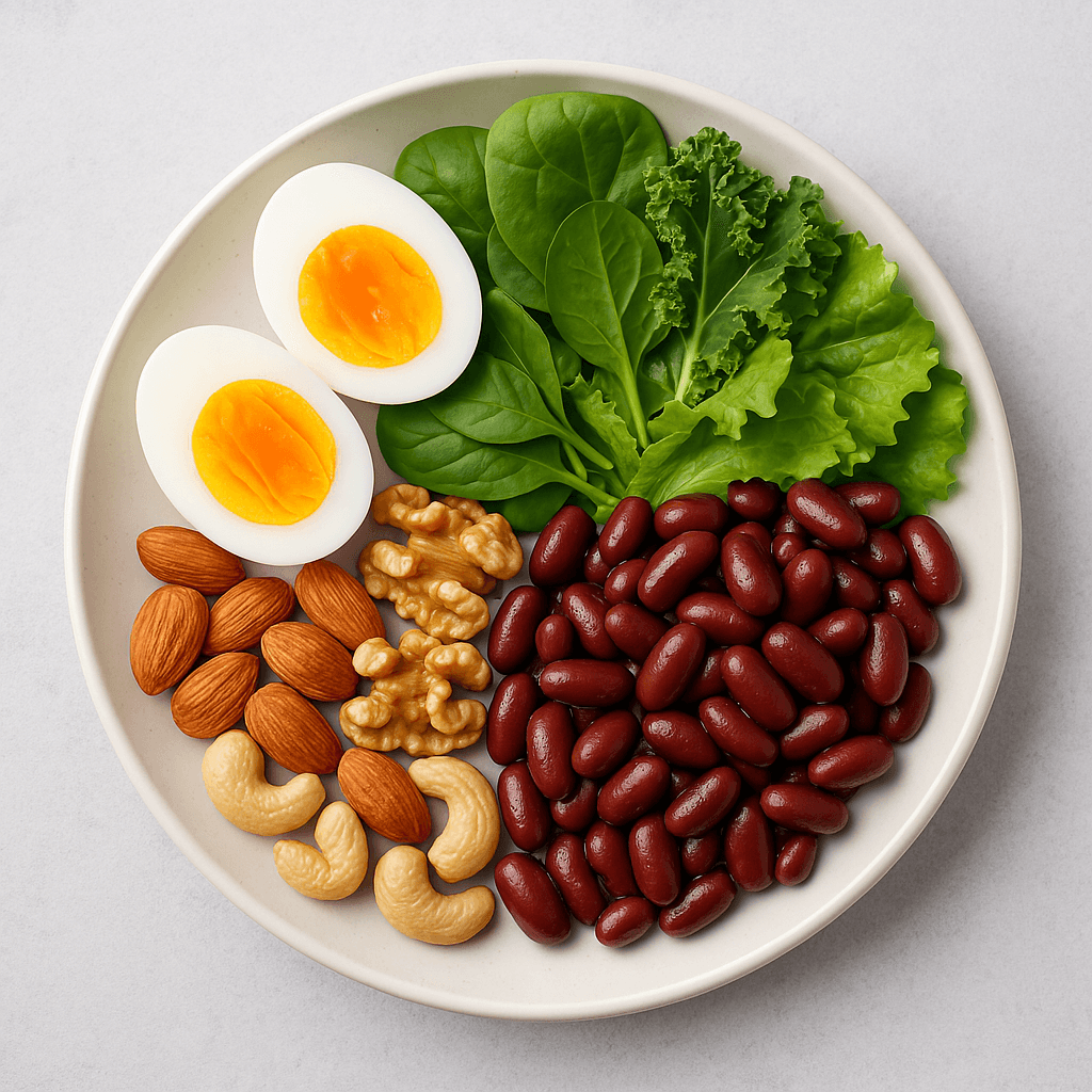 " Protein fiber healthy rich food"